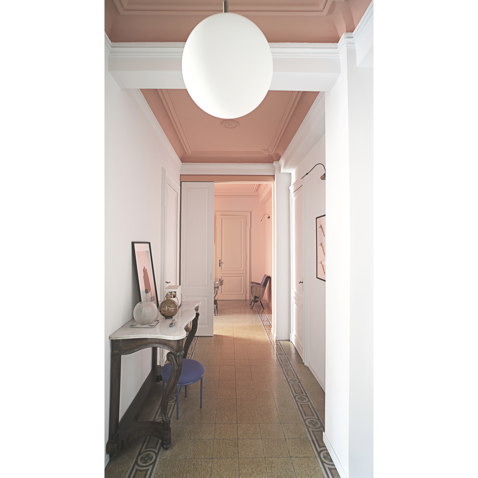 Casa Marinella corridor, Turin interior renovation — Studio Lapse