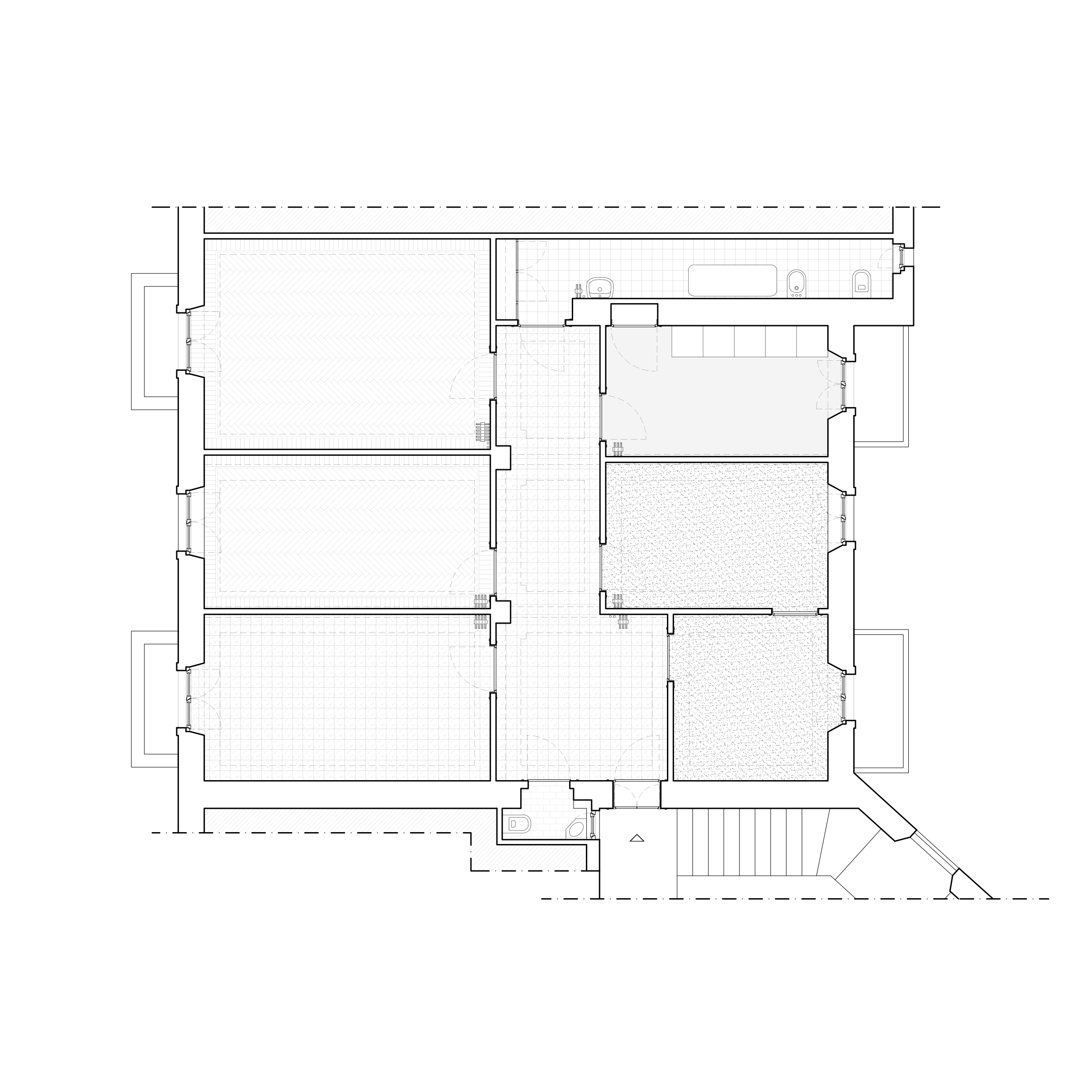 Casa Marinella existing floor plan, Turin renovation — Studio Lapse