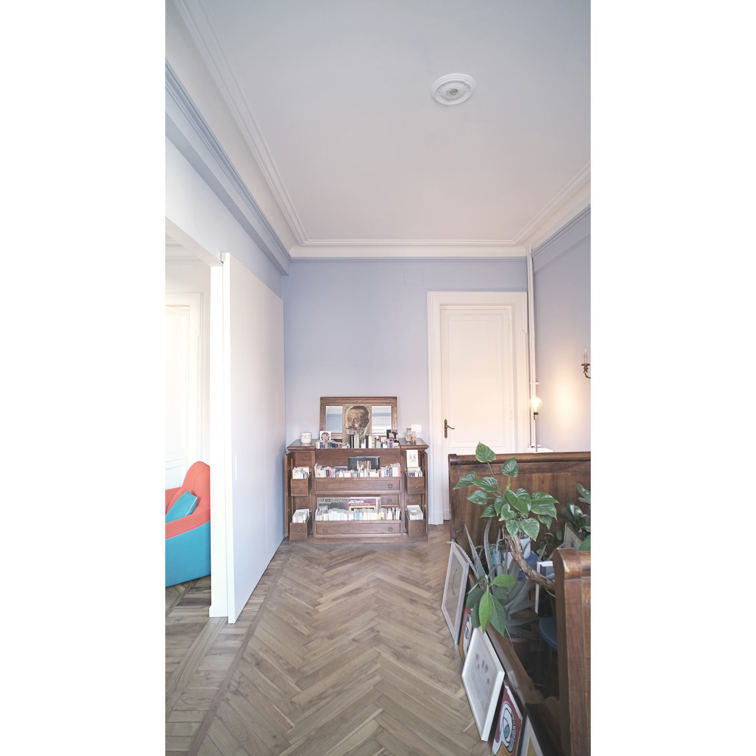 Casa Marinella blue room, Turin interior renovation — Studio Lapse